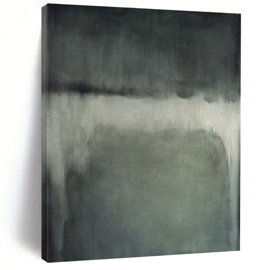 “Grey - White Abstract Wash”，Abstract Minimalist Art CT0630