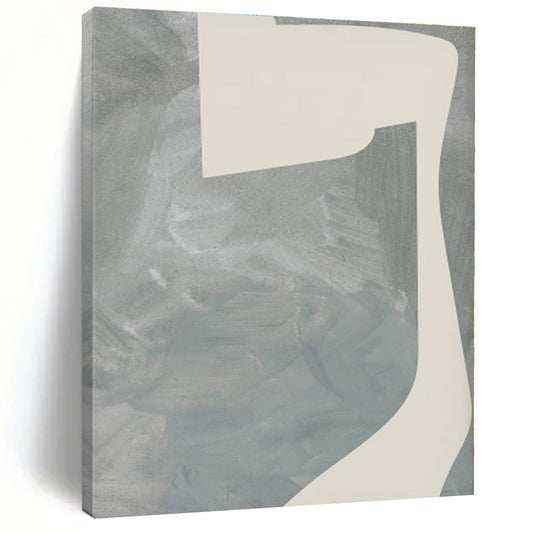 “Evolving Gray - Beige Forms” - Abstract Minimalist Art CT0437