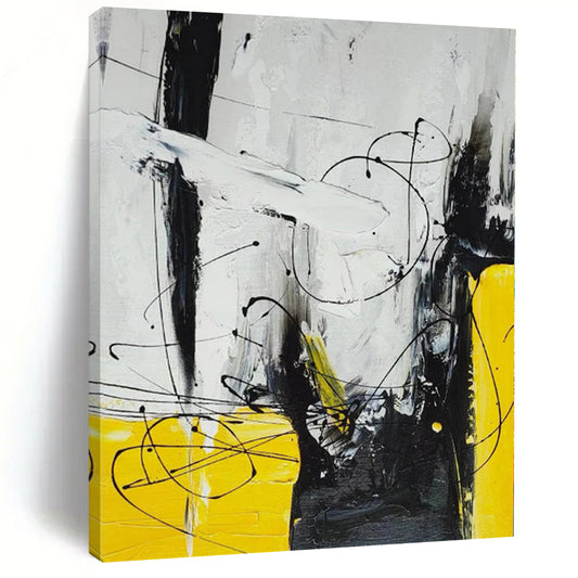 “Hazy Urban Impressions” Abstract Acrylic Art CT0318
