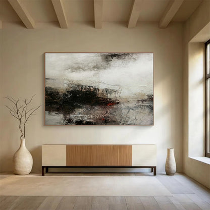Monochromatic abstract landscape with soft, blended tones CT1676