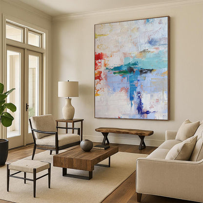 “Colorful Abstract Layers” Expressionistic Acrylic Art CT0226