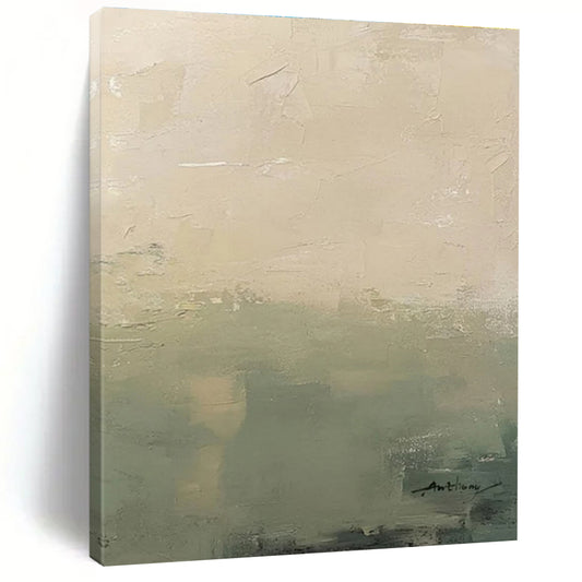 “Light Brown - Green Gradient Texture”，Abstract Textured Style CT0657