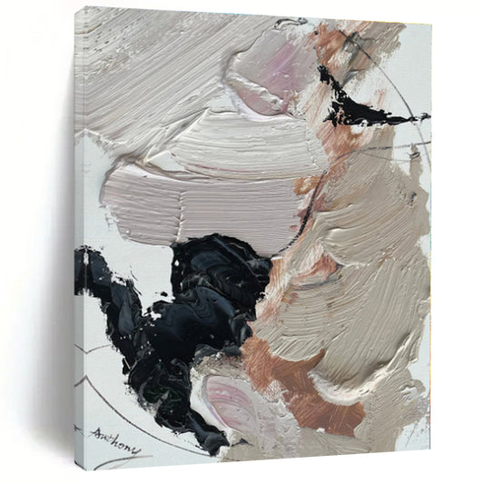 “Neutral - Toned Layered Abstract” - Abstract Expressionist Art CT0512