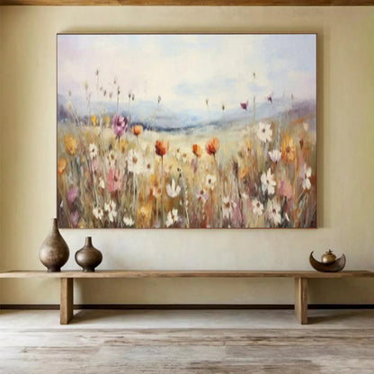 “Wildflower Meadow Magic” – Pinks, yellows, purples in loose, impressionistic floral strokes CT1699