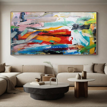 “Colorful Urban Abstraction” - Abstract Expressionist Art CT0473