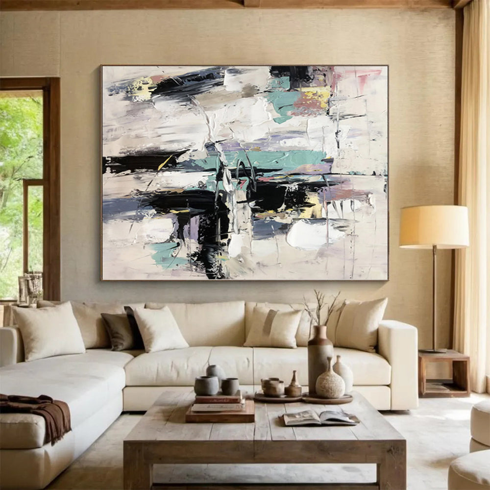 “Elegant Gray - Gold Drips” Abstract Acrylic Art CT0319