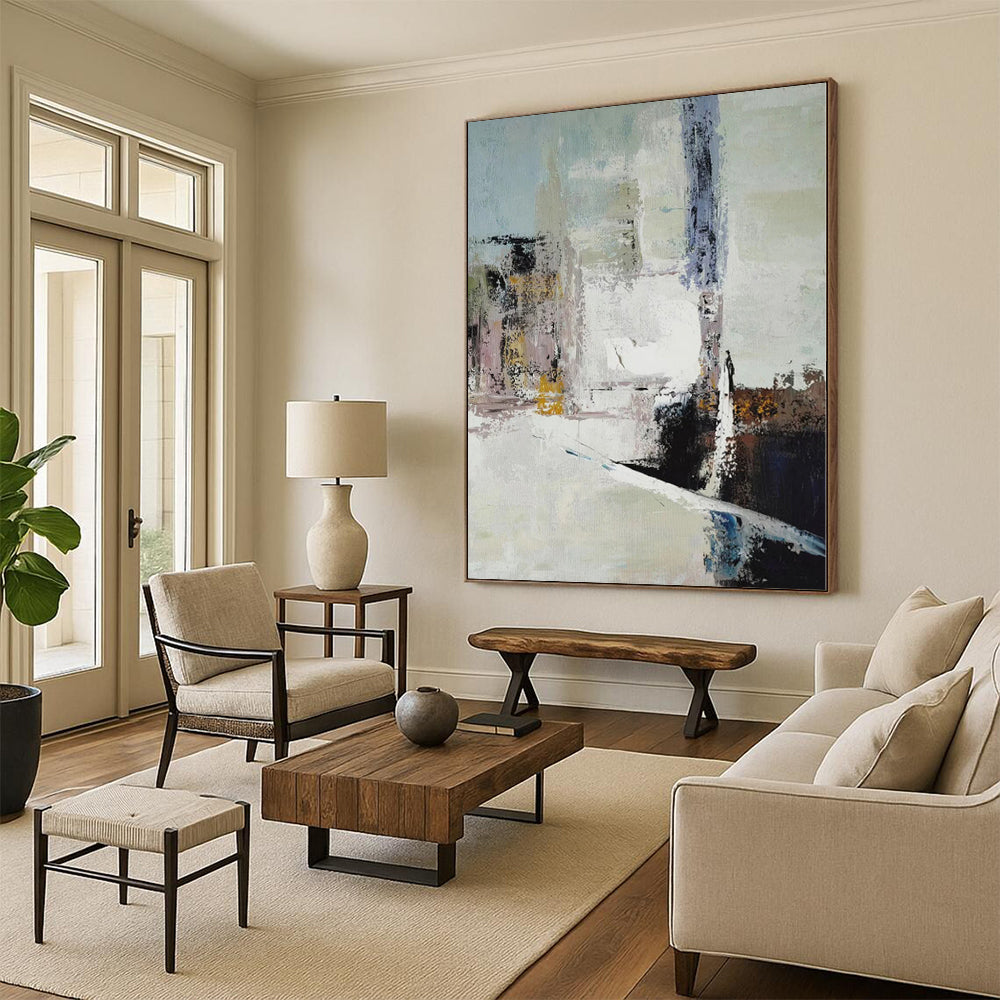 “Multi - Colored Urban Abstract”，Urban Abstract Painting CT0352