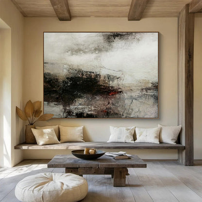 Monochromatic abstract landscape with soft, blended tones CT1676
