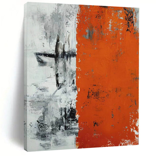 “Stacked Black Forms” Abstract Acrylic Art CT0315