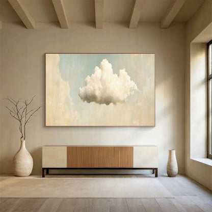 “Lone Cloud Dream” – Soft whites, creams, light blues centered on a fluffy, isolated cloud CT1698