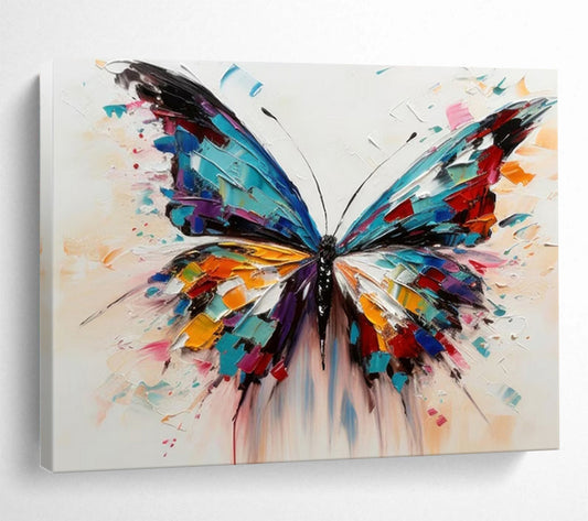 “Colorful Butterfly” - A 3D - like butterfly with vibrant color blocks CT1642