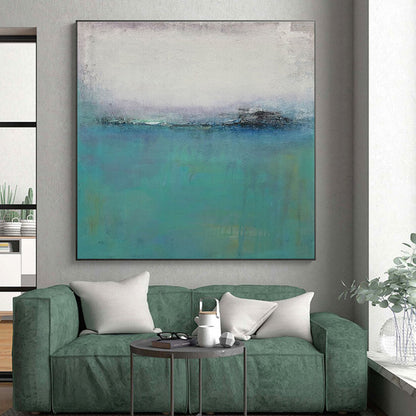 “Muted Sea and Sky”，Abstract Landscape Art CT0636