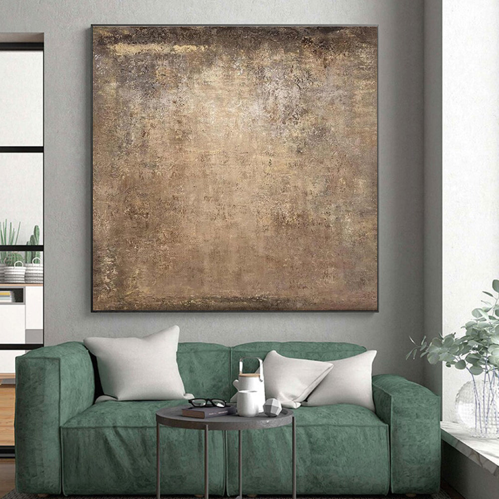 “Brown Textured Neutral”，Abstract Textured Art CT0632
