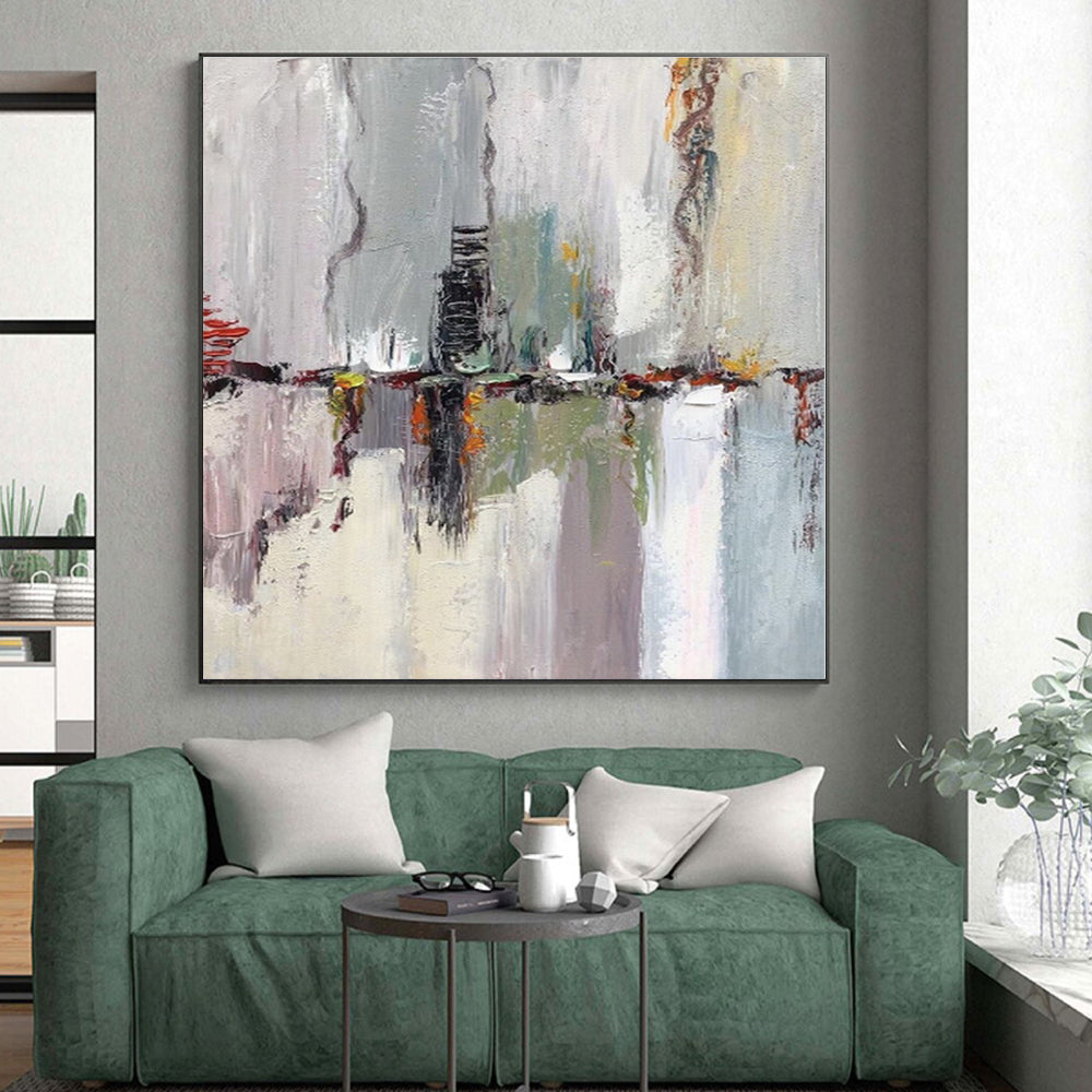“Colorful Abstract Reflection Scene” - Abstract Expressionist Landscape CT0411
