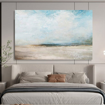 Abstract beach scene with a vast sky and a distant shore CT1670