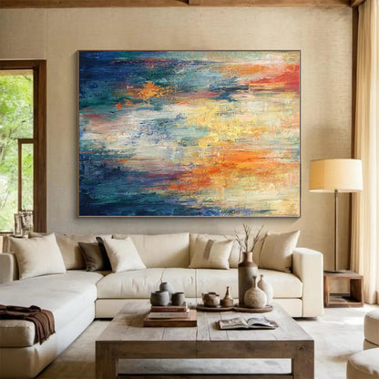 “Colorful Vertical Abstract Flow” - Abstract Expressionist Art CT0416