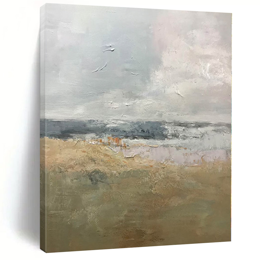 “Muted Landscape Impressions” Abstract Acrylic Art CT0308