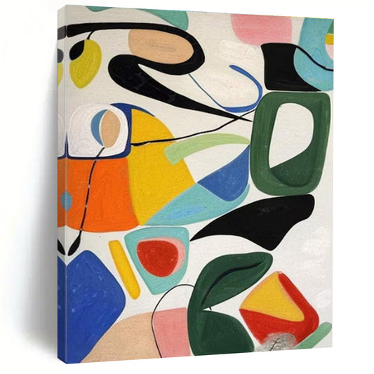 “Colorful Geometric Shapes”，Abstract Geometric Art CT0625