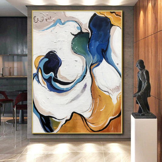 “Fluid Color Swirls” Abstract Acrylic Art CT0290
