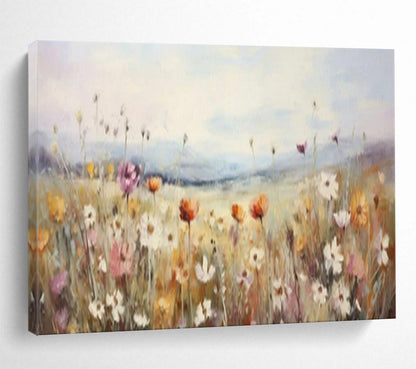 “Wildflower Meadow Magic” – Pinks, yellows, purples in loose, impressionistic floral strokes CT1699