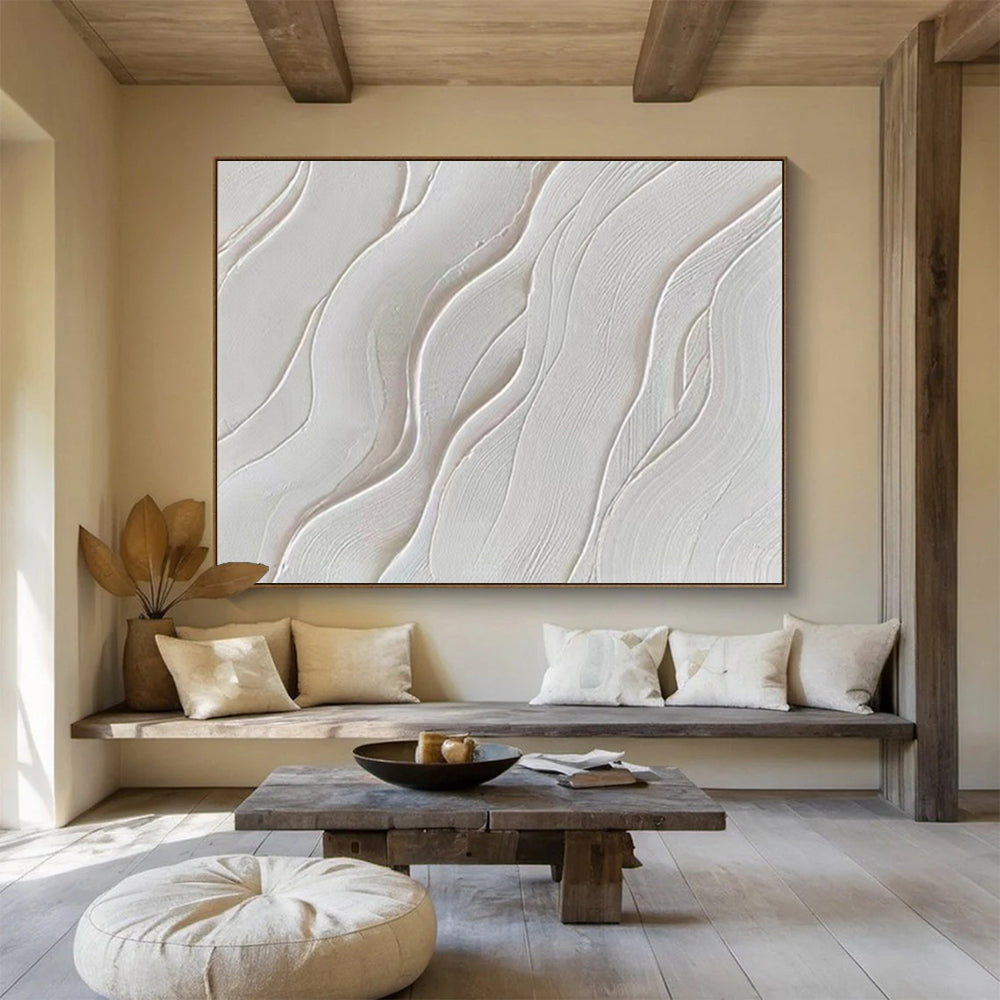 “Sculpted Wave Serenity” – Abstract Acrylic Painting CT1733
