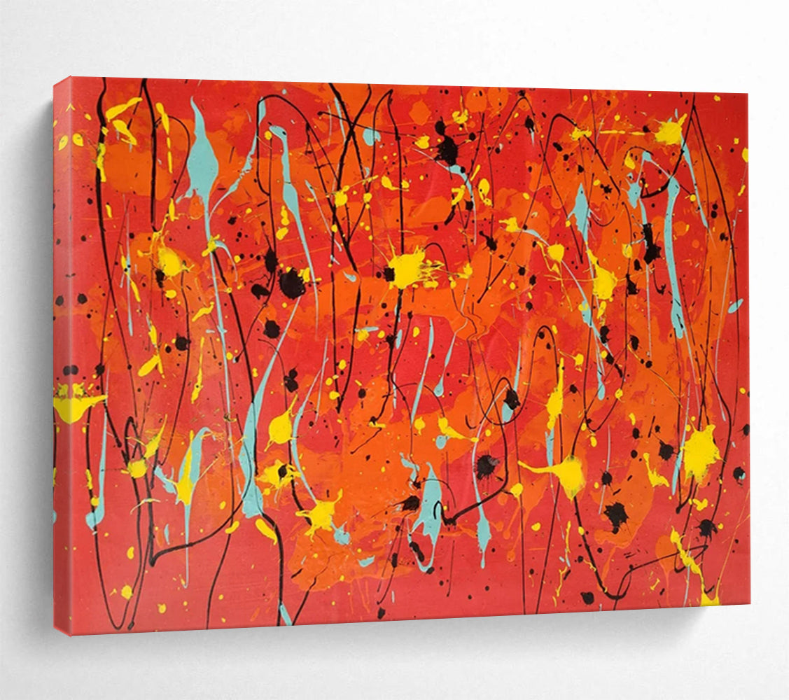 “Vibrant Splash Symphony” – Abstract Acrylic Painting CT1725