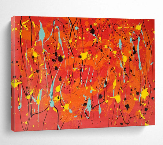 “Vibrant Splash Symphony” – Abstract Acrylic Painting CT1725