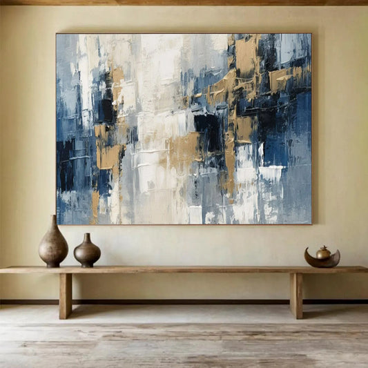 “Urban Abstract Fusion” – Abstract Cityscape Acrylic Painting CT1706