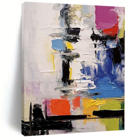 “Colorful Layered Abstract” Impressionistic Acrylic Art CT0239