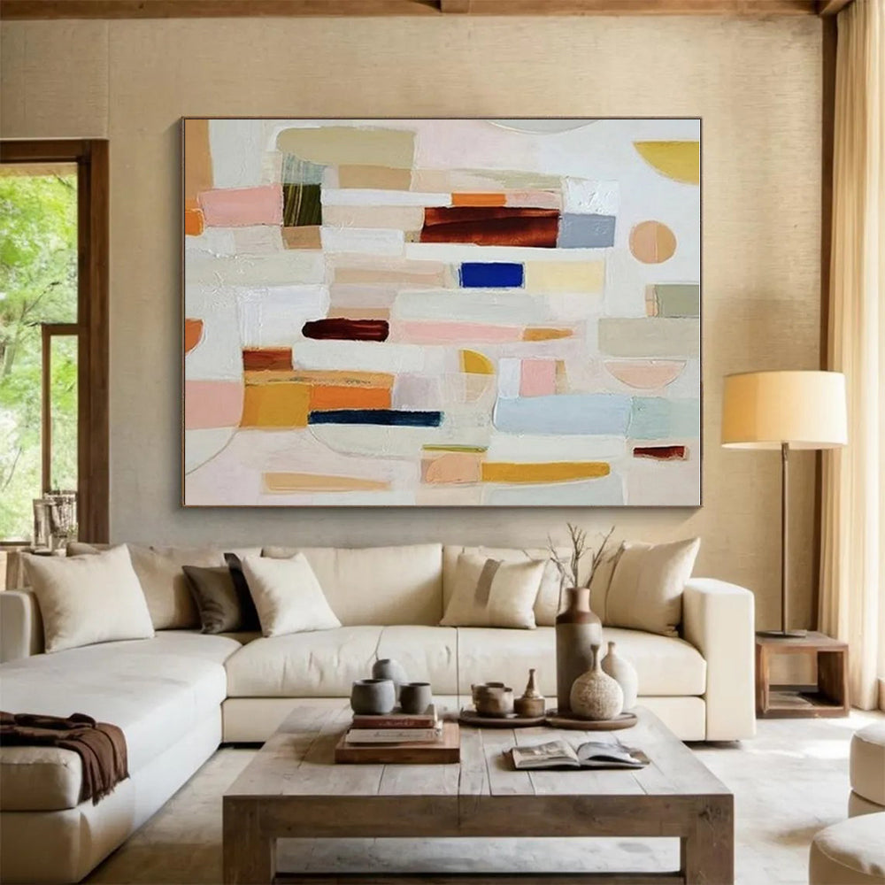 “Macaron Color Block Stack”，Fresh Abstract Style CT0659