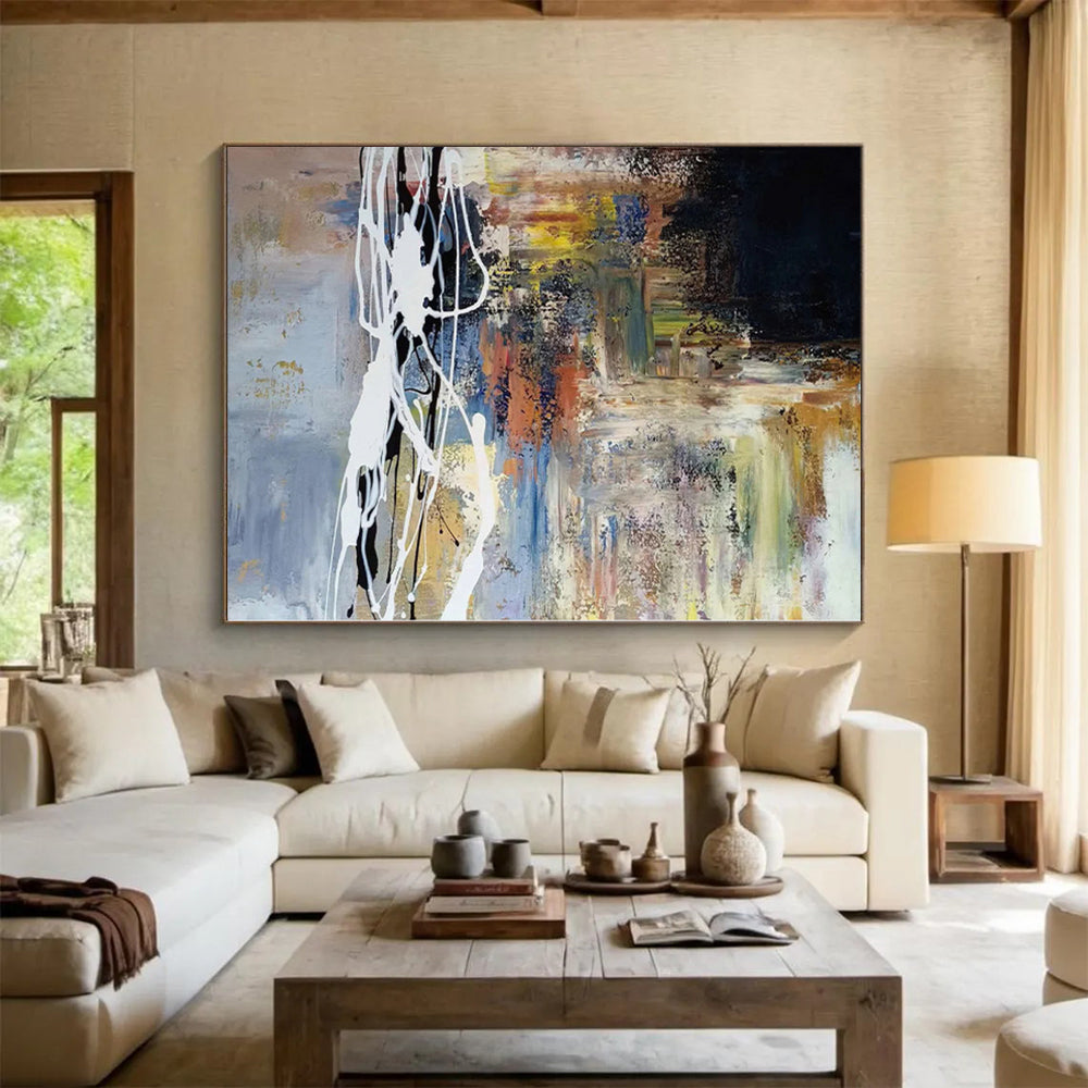 “Colorful Abstract Chaos” Abstract Acrylic Art CT0341