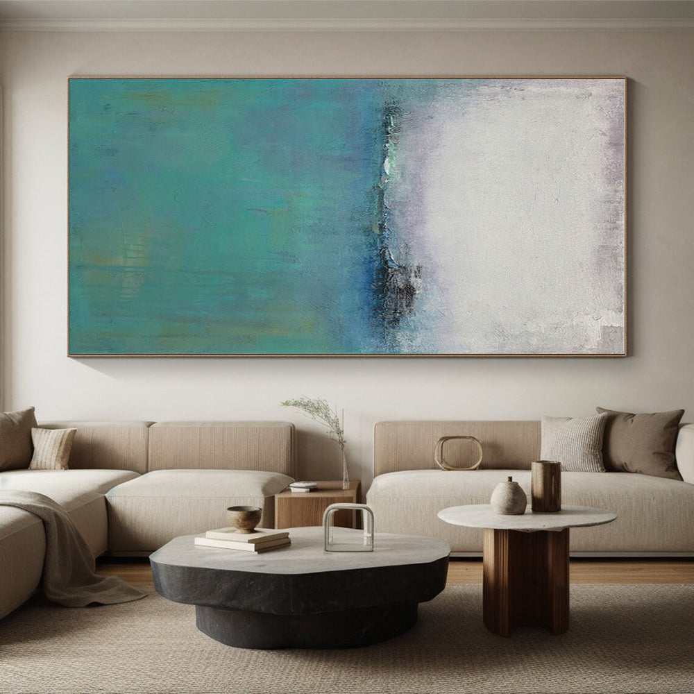 “Muted Sea and Sky”，Abstract Landscape Art CT0636