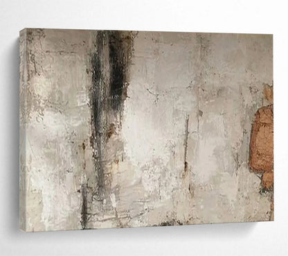 “Earthy Textured Gray” - Grays, browns; subtle, cracked - texture abstraction CT1625