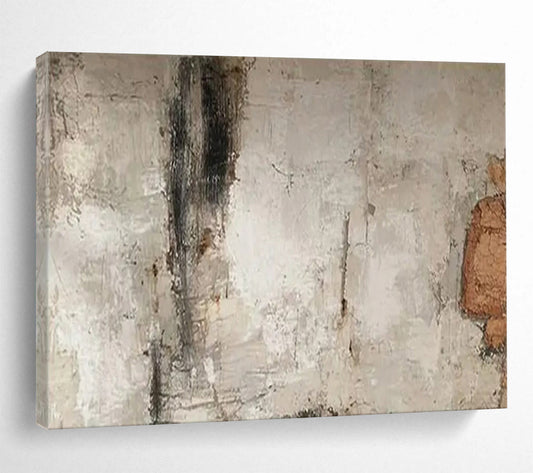 “Earthy Textured Gray” - Grays, browns; subtle, cracked - texture abstraction CT1625