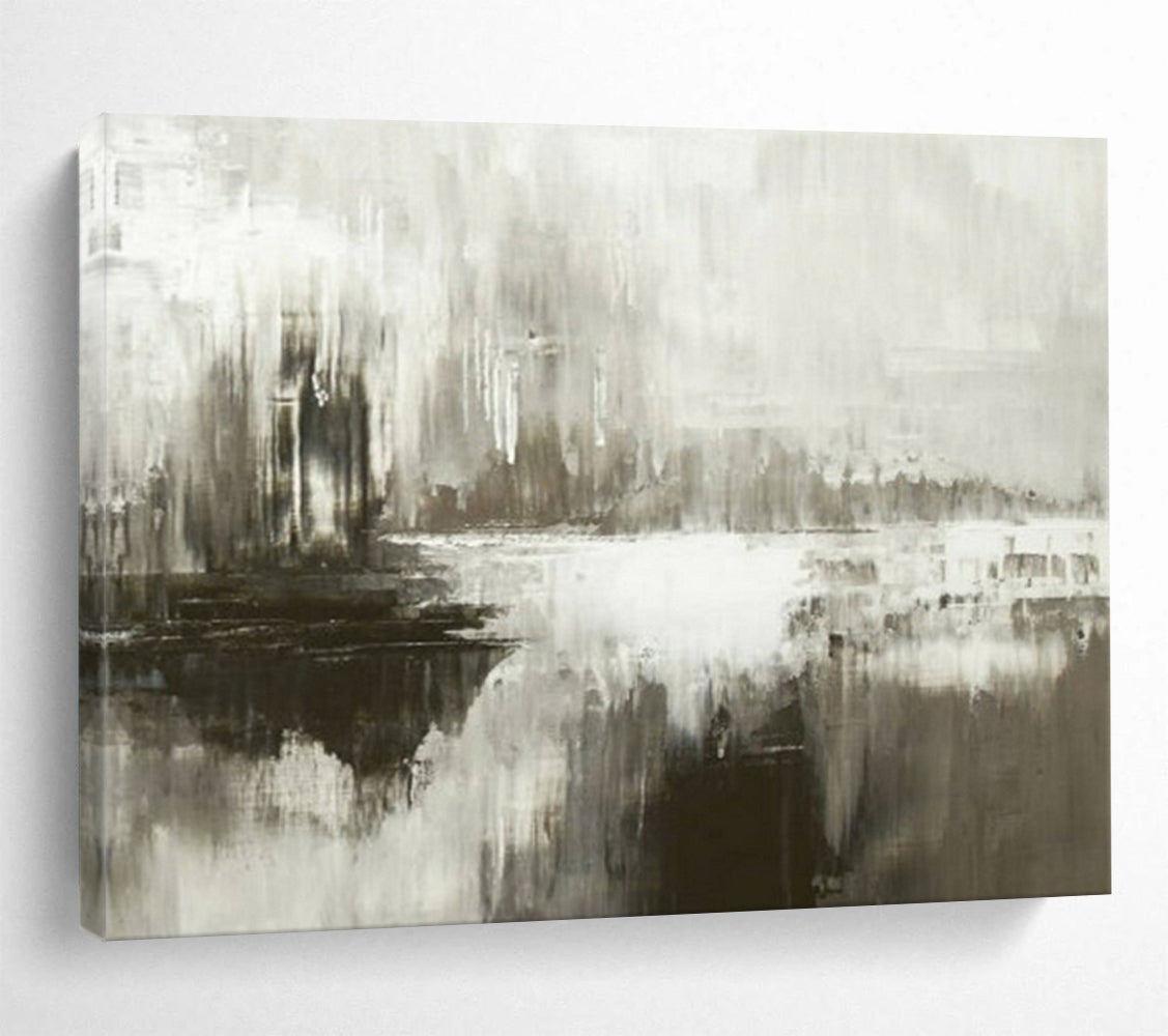 Monochromatic abstract landscape with a reflective quality CT1672