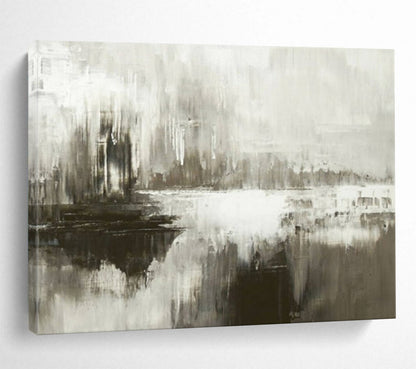 Monochromatic abstract landscape with a reflective quality CT1672