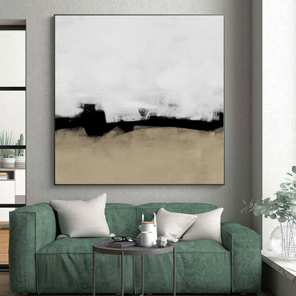 “Monochrome Landscape Silhouette” Abstract Acrylic Art CT0335
