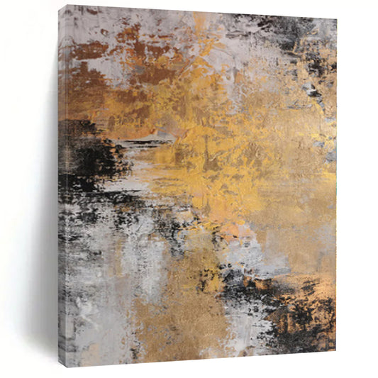 “Dynamic Earth Tones” - Abstract Work with Beige, Black, Brown, White Swirls CT0011
