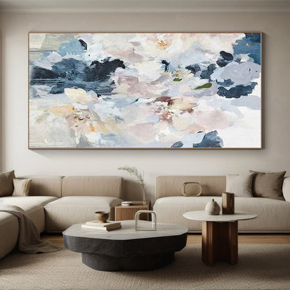 “Pastel Floral Bouquet”，Impressionistic Flower Oil Painting CT0589