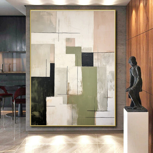 “Multicolor Geometric Mosaic” - Abstract Geometric Art CT0396