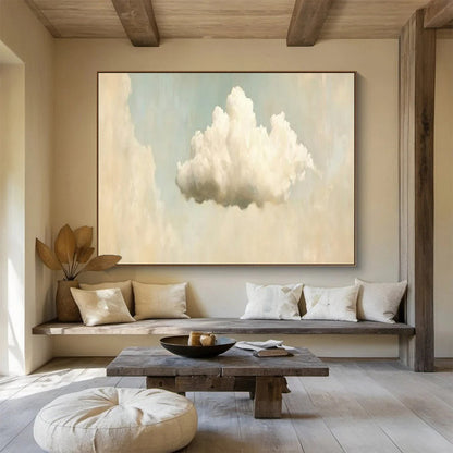 “Lone Cloud Dream” – Soft whites, creams, light blues centered on a fluffy, isolated cloud CT1698