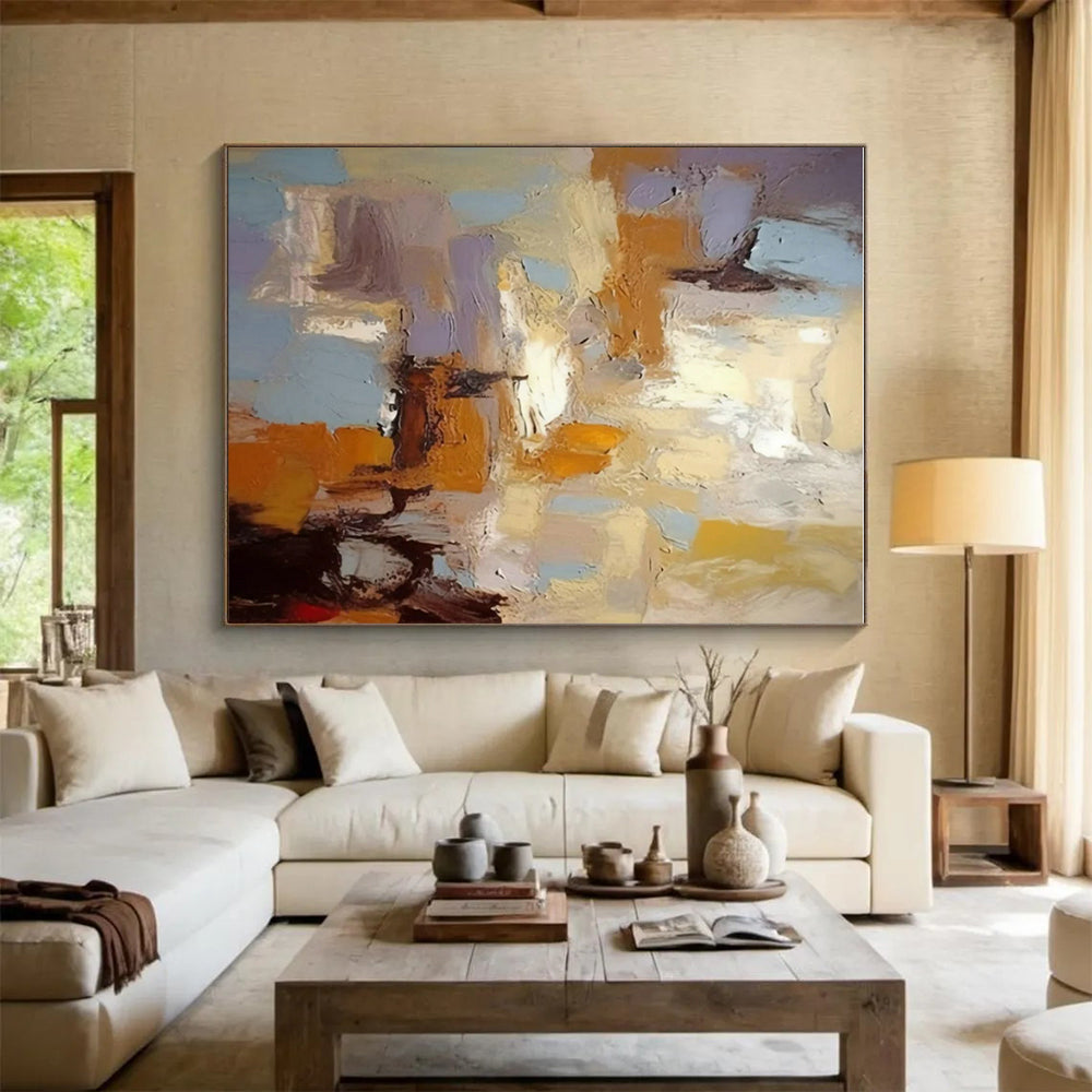 “Soft - Toned Abstract Impasto”，Abstract Impasto Art CT0608