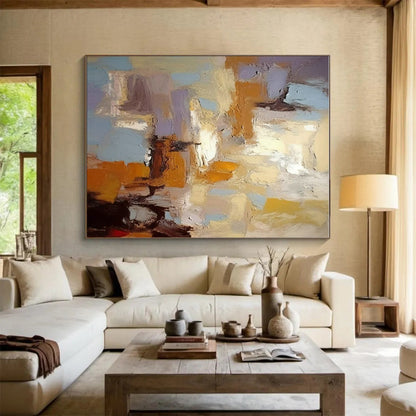 “Soft - Toned Abstract Impasto”，Abstract Impasto Art CT0608