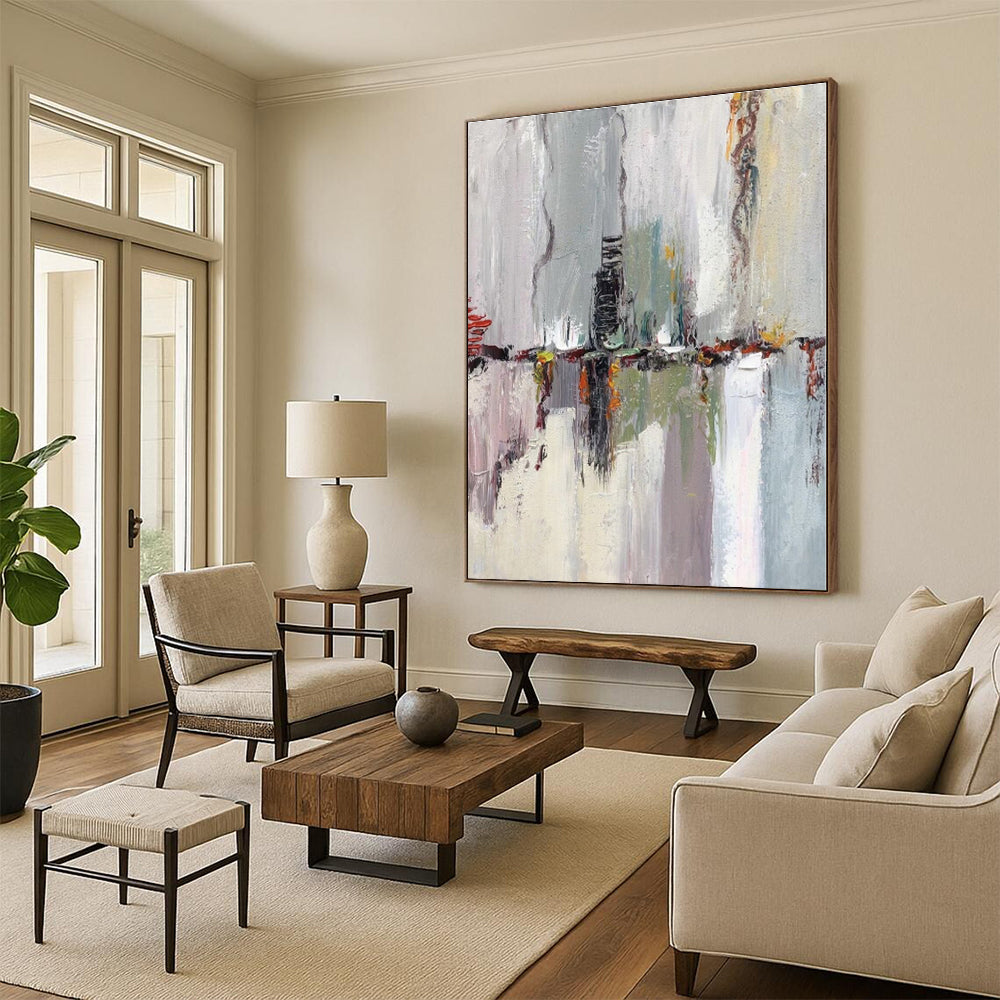 “Colorful Abstract Reflection Scene” - Abstract Expressionist Landscape CT0411