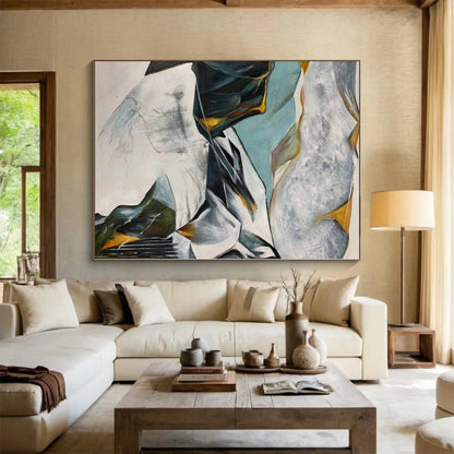 “Dark Crackle Textures” Abstract Acrylic Art CT0314