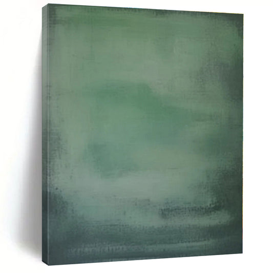 “Soft Green Gradient”，Minimalist Abstract Oil Painting CT0572